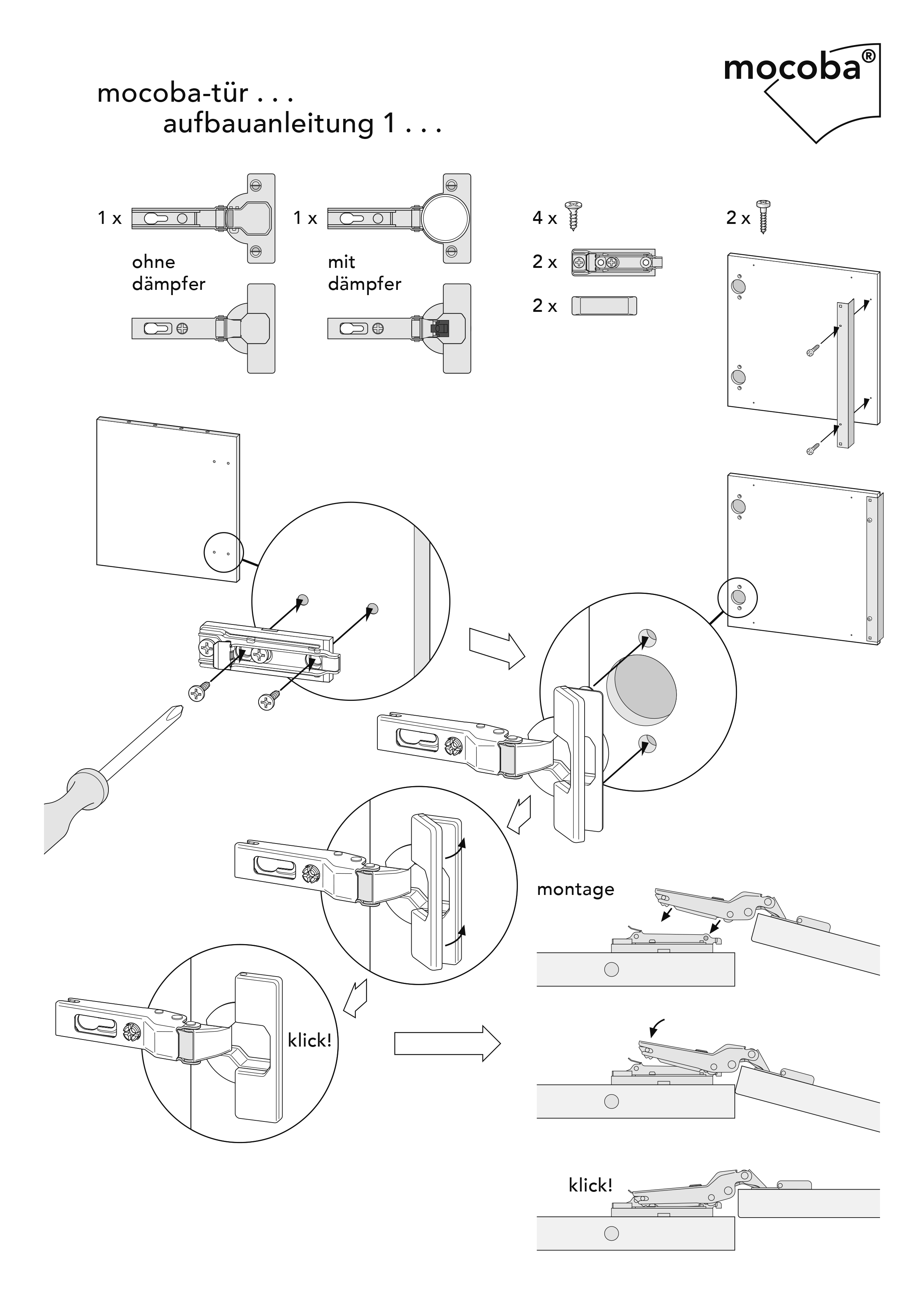 Tür-Aufbauanleitung